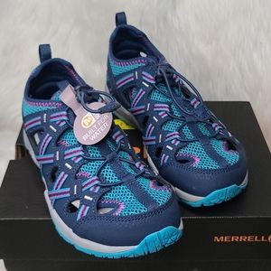 MERRELL KID'S WATER HYDRO SHOES 4 BLUE PINK